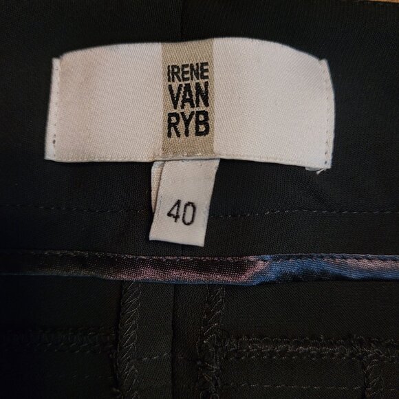 Irene Van Ryb Trouser Pants Womens EU 40 US 8 Zip Leg Pockets Equestrian Preppy - Picture 5 of 14